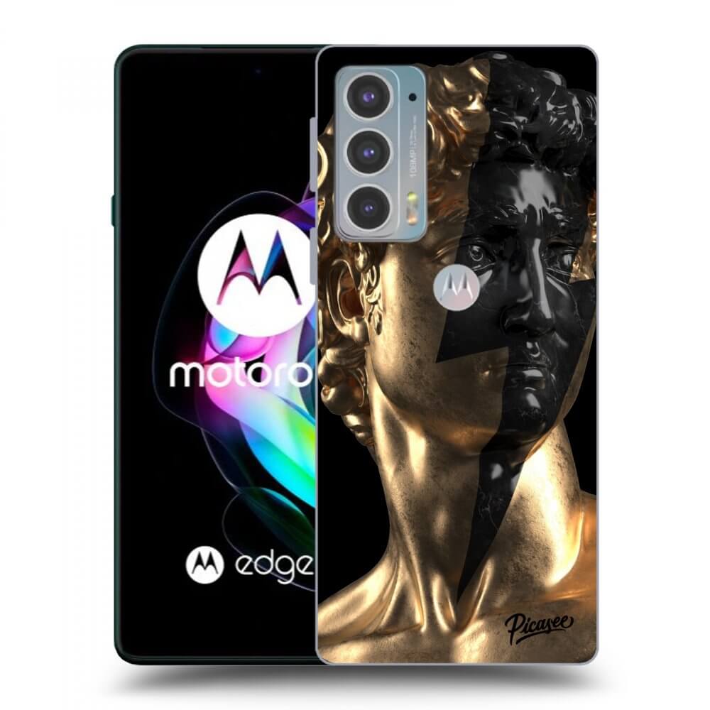 Picasee silikonski črni ovitek za Motorola Edge 20 - Wildfire - Gold