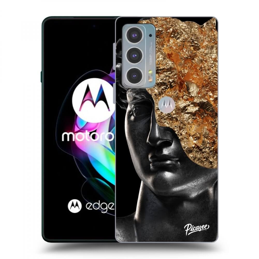 Picasee silikonski črni ovitek za Motorola Edge 20 - Holigger