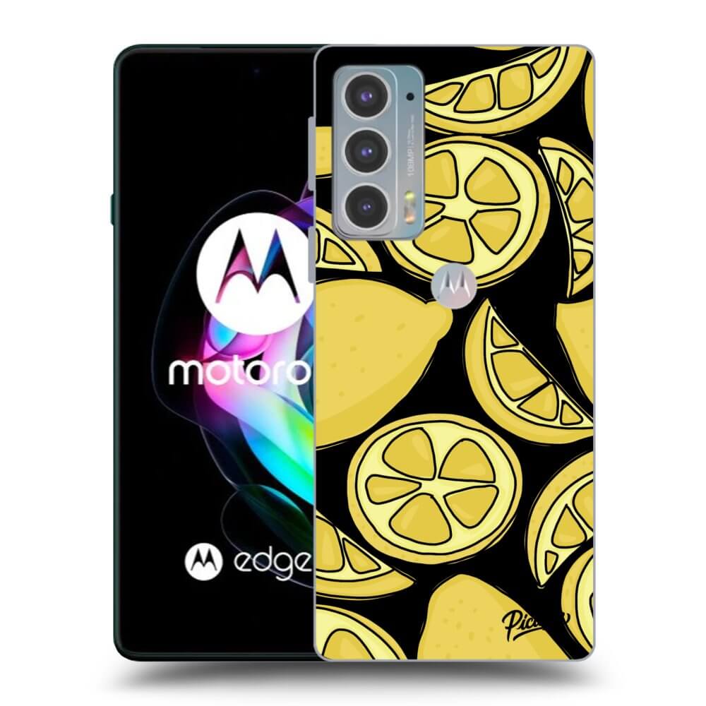 Silikonski črni Ovitek Za Motorola Edge 20 - Lemon