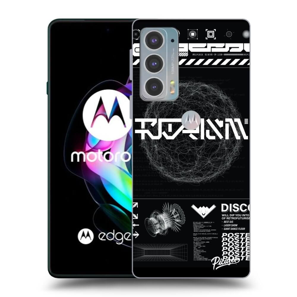 Picasee silikonski črni ovitek za Motorola Edge 20 - BLACK DISCO