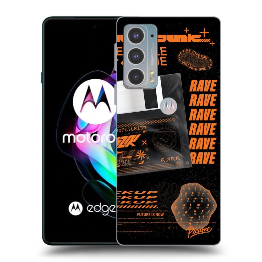 Picasee silikonski črni ovitek za Motorola Edge 20 - RAVE