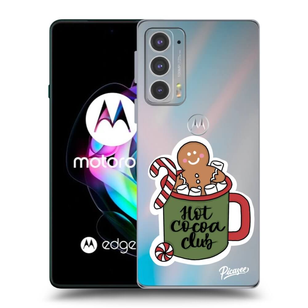 Picasee silikonski prozorni ovitek za Motorola Edge 20 - Hot Cocoa Club
