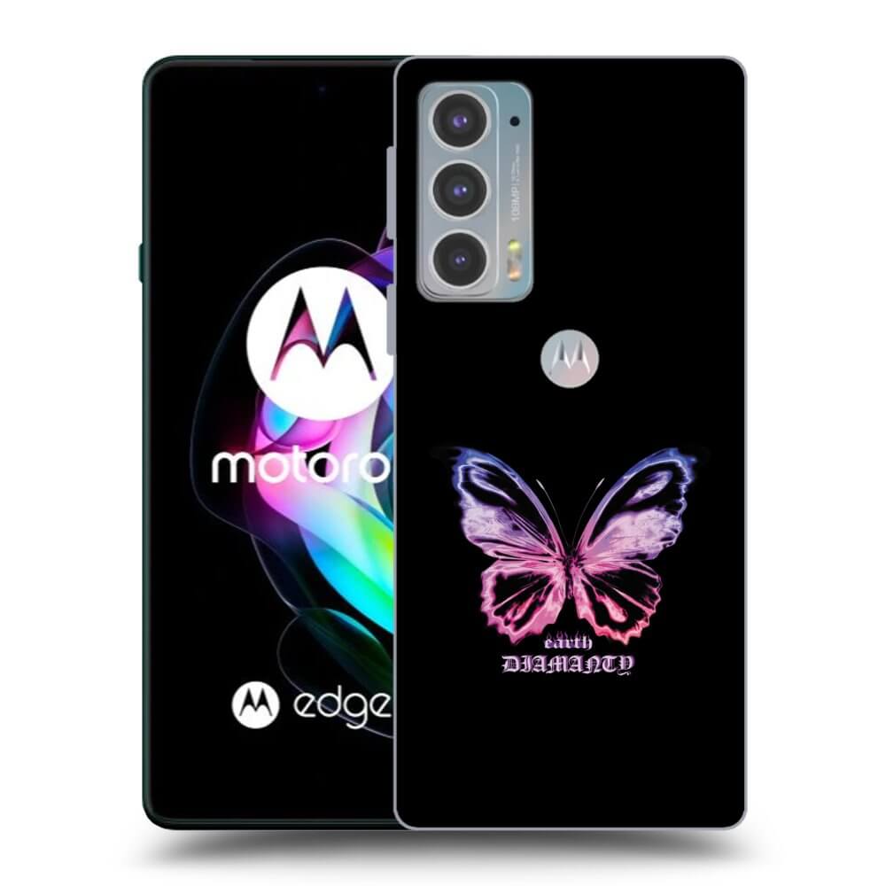 Picasee silikonski prozorni ovitek za Motorola Edge 20 - Diamanty Purple