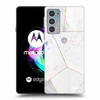 Ovitek za Motorola Edge 20 - White tile