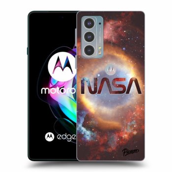 Picasee silikonski črni ovitek za Motorola Edge 20 - Nebula