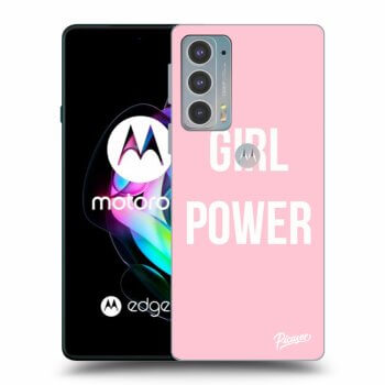 Picasee silikonski črni ovitek za Motorola Edge 20 - Girl power
