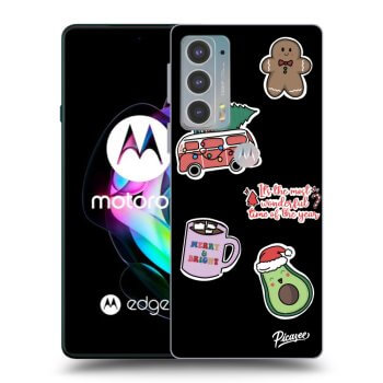 Ovitek za Motorola Edge 20 - Christmas Stickers
