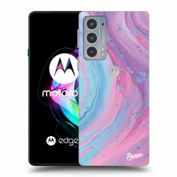 Ovitek za Motorola Edge 20 - Pink liquid