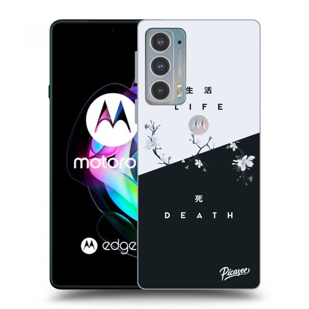 Picasee silikonski črni ovitek za Motorola Edge 20 - Life - Death