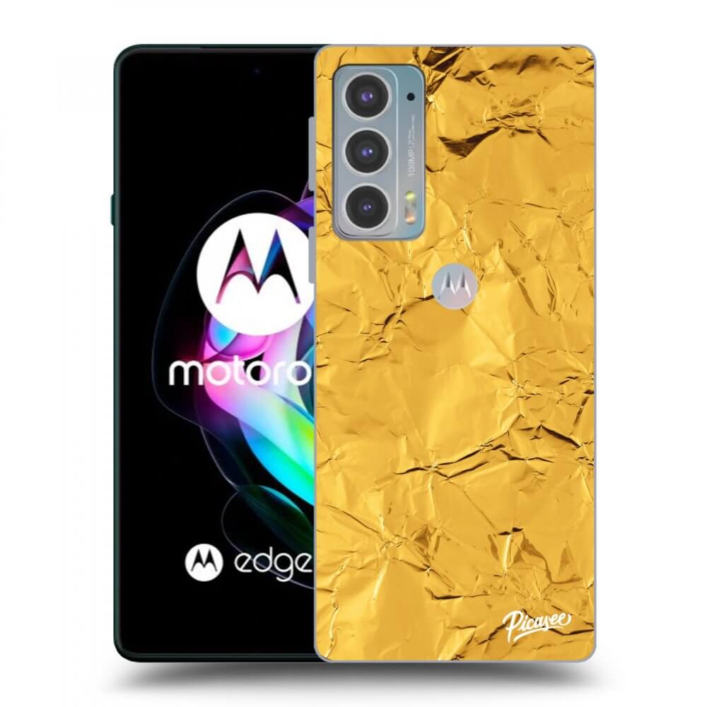 Picasee silikonski črni ovitek za Motorola Edge 20 - Gold