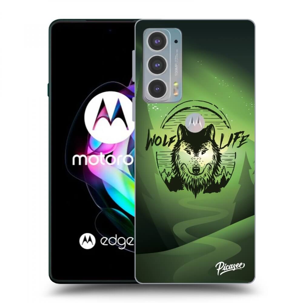Picasee silikonski prozorni ovitek za Motorola Edge 20 - Wolf life