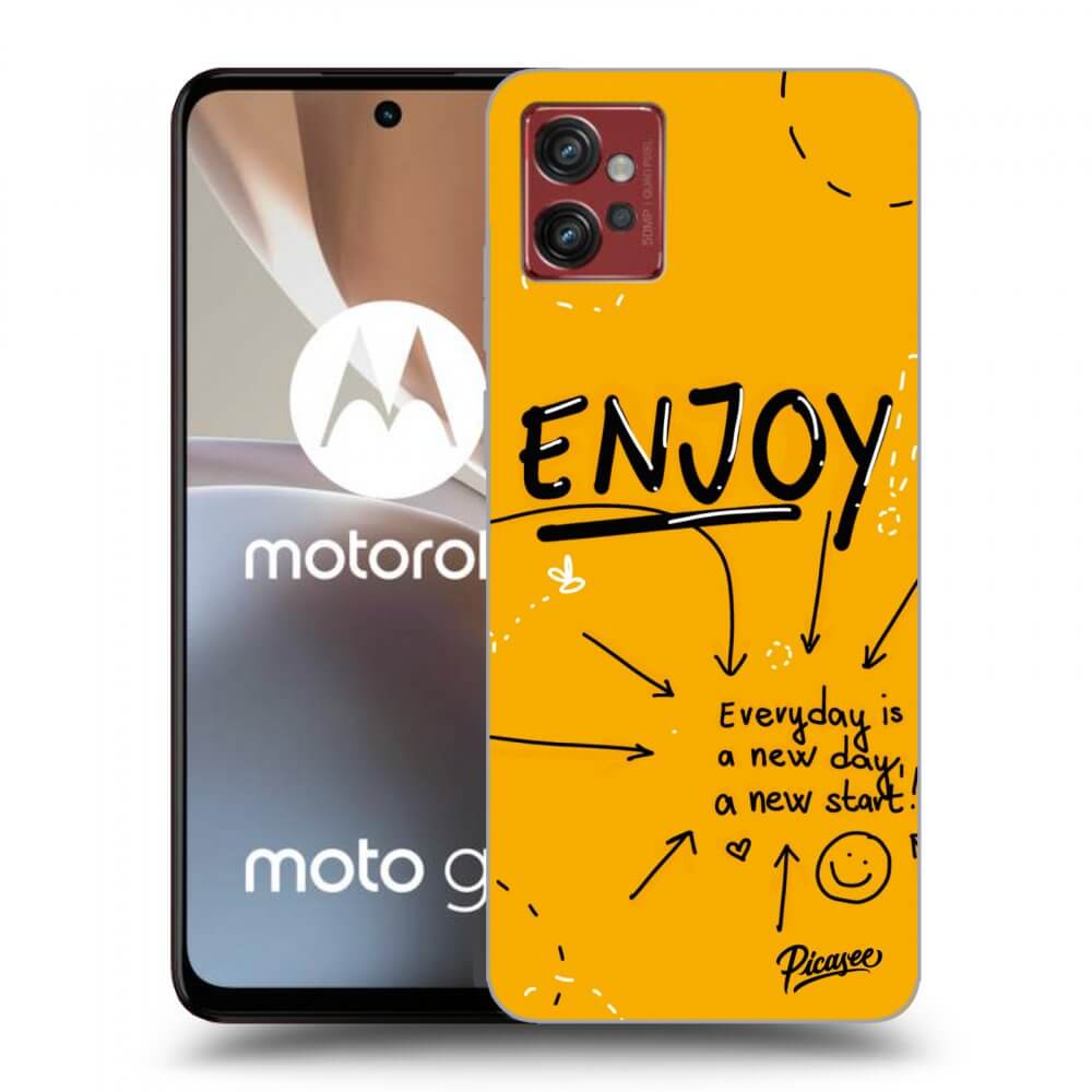 Picasee silikonski črni ovitek za Motorola Moto G32 - Enjoy