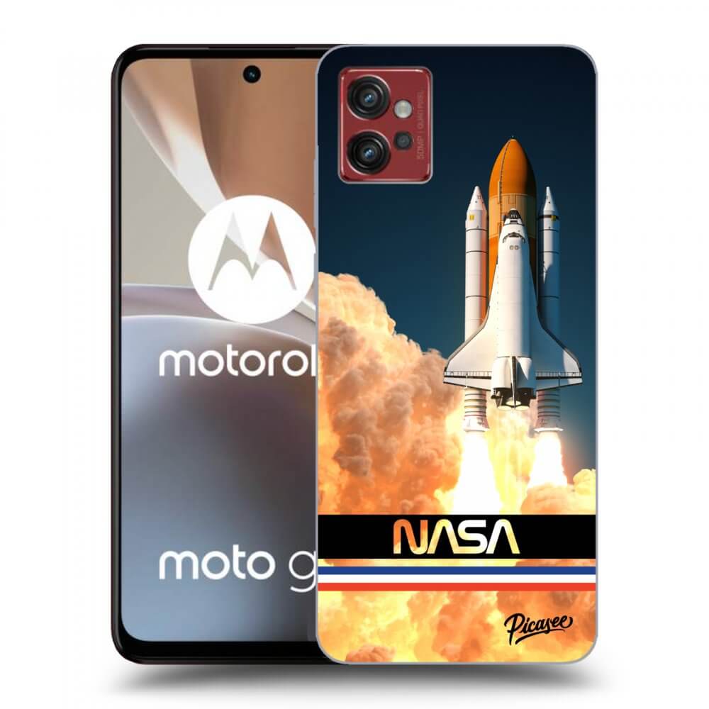 Silikonski črni Ovitek Za Motorola Moto G32 - Space Shuttle