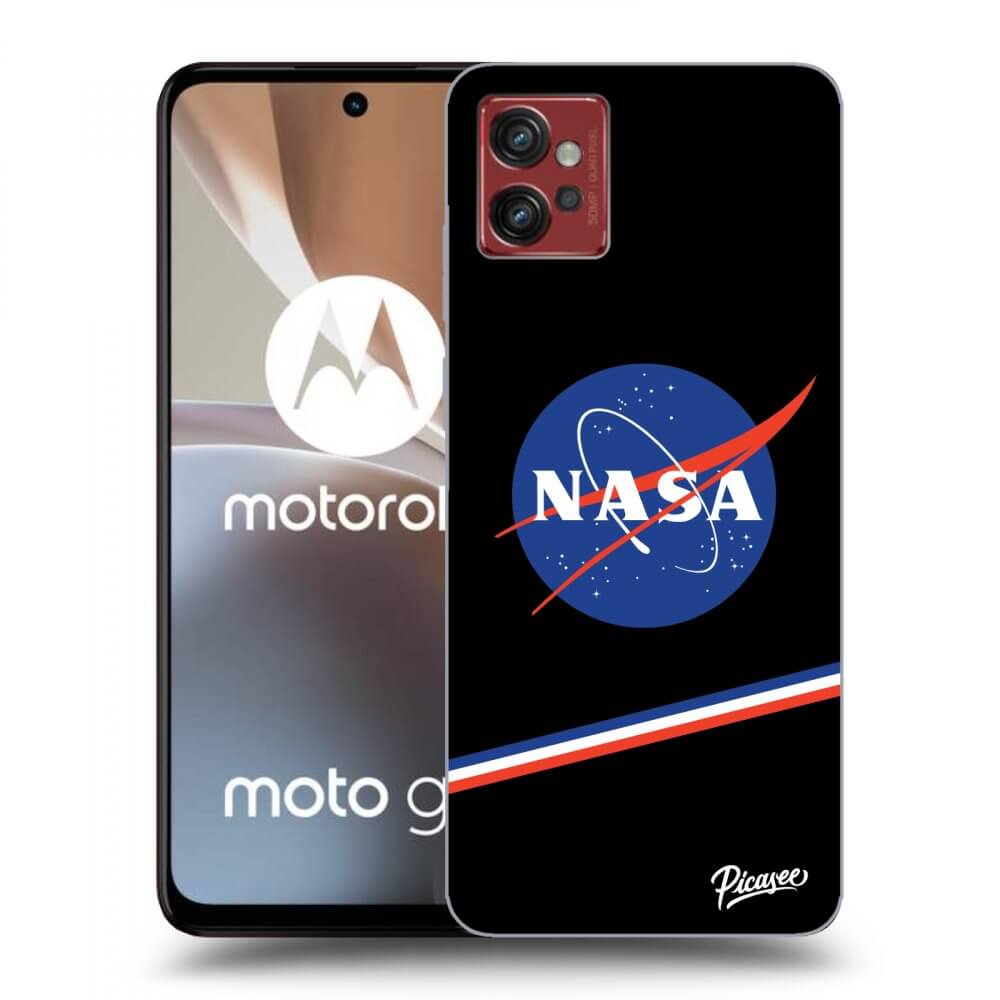 Silikonski črni Ovitek Za Motorola Moto G32 - NASA Original