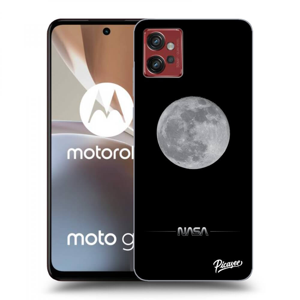 Picasee silikonski prozorni ovitek za Motorola Moto G32 - Moon Minimal