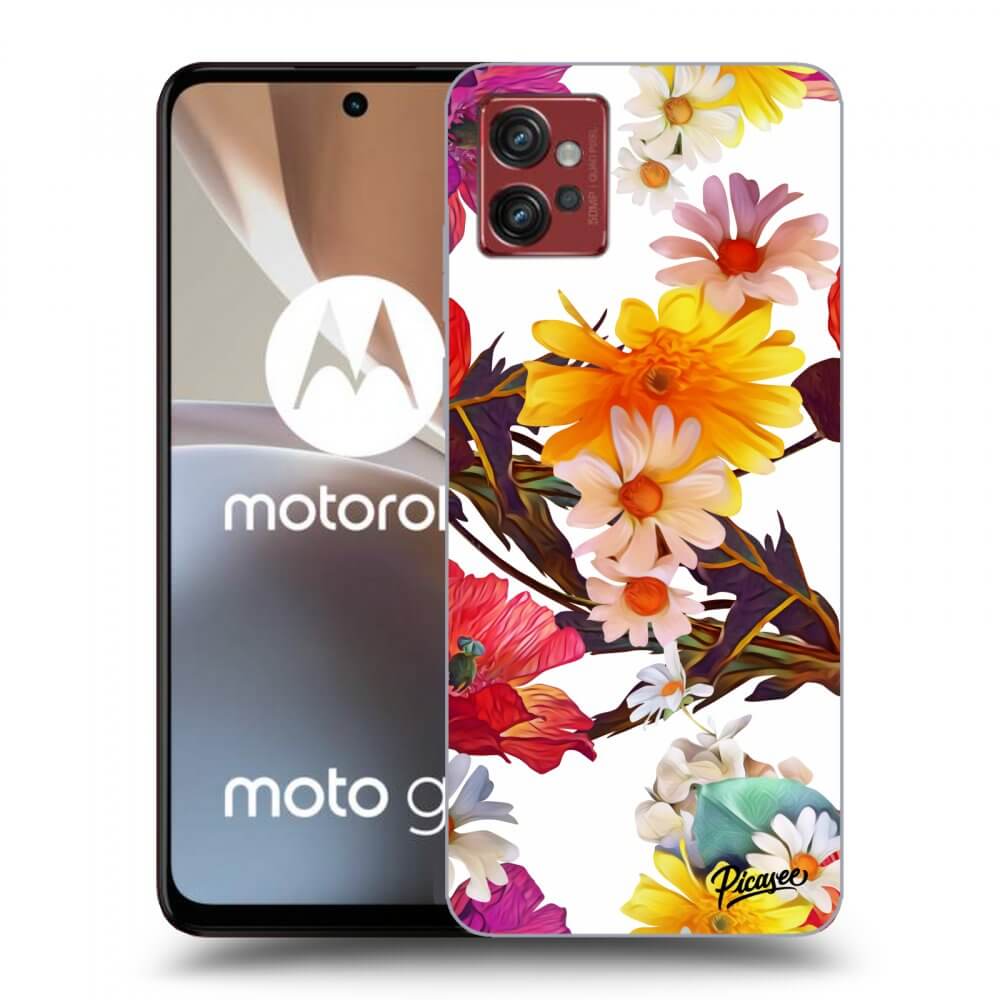 Picasee silikonski prozorni ovitek za Motorola Moto G32 - Meadow
