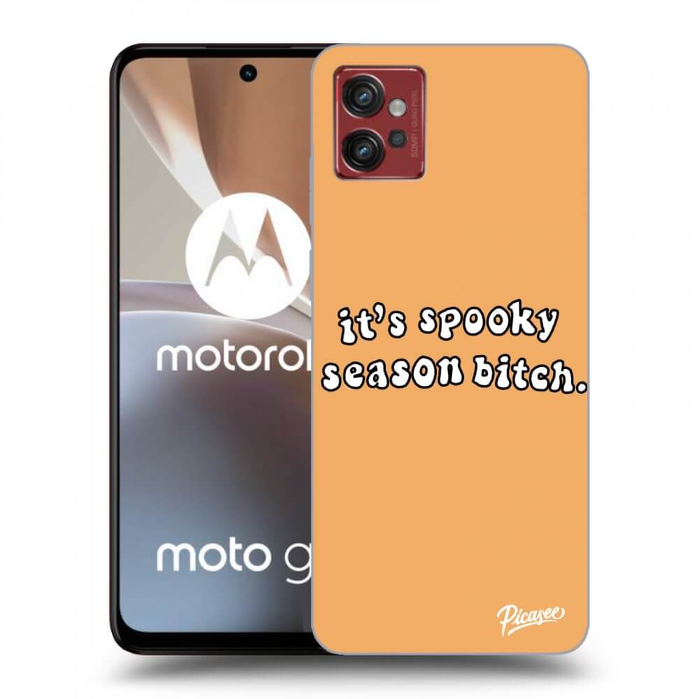 Picasee silikonski črni ovitek za Motorola Moto G32 - Spooky season