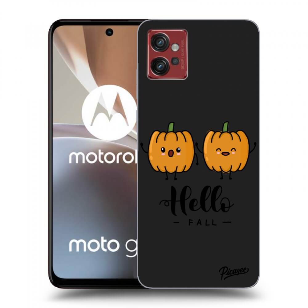 Picasee silikonski črni ovitek za Motorola Moto G32 - Hallo Fall