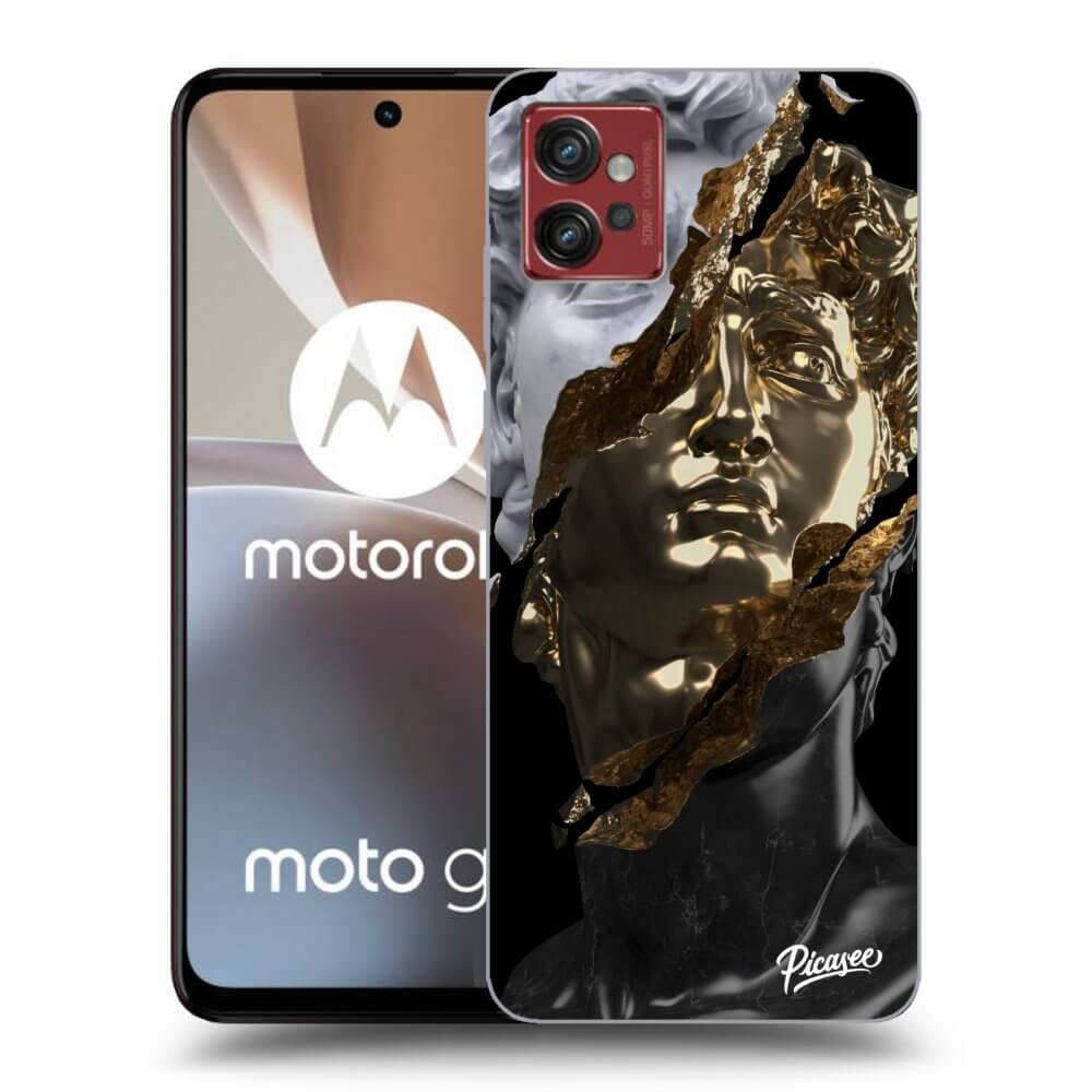 Picasee silikonski črni ovitek za Motorola Moto G32 - Trigger