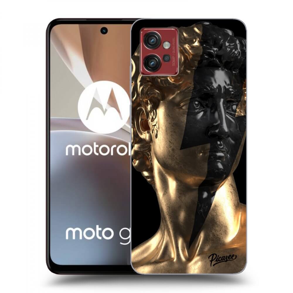 Silikonski črni Ovitek Za Motorola Moto G32 - Wildfire - Gold