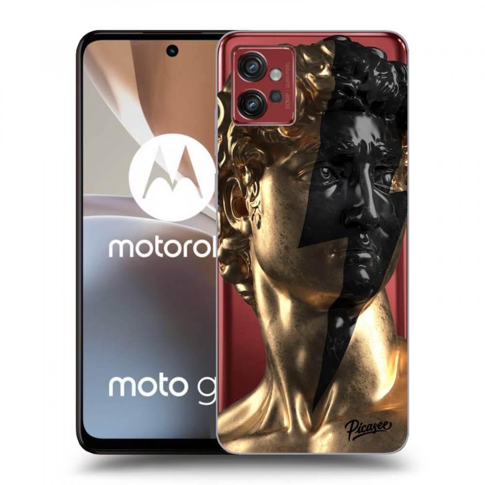 Picasee silikonski prozorni ovitek za Motorola Moto G32 - Wildfire - Gold