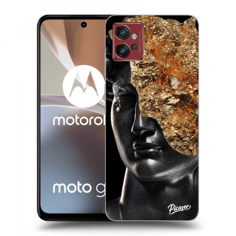 Picasee silikonski črni ovitek za Motorola Moto G32 - Holigger