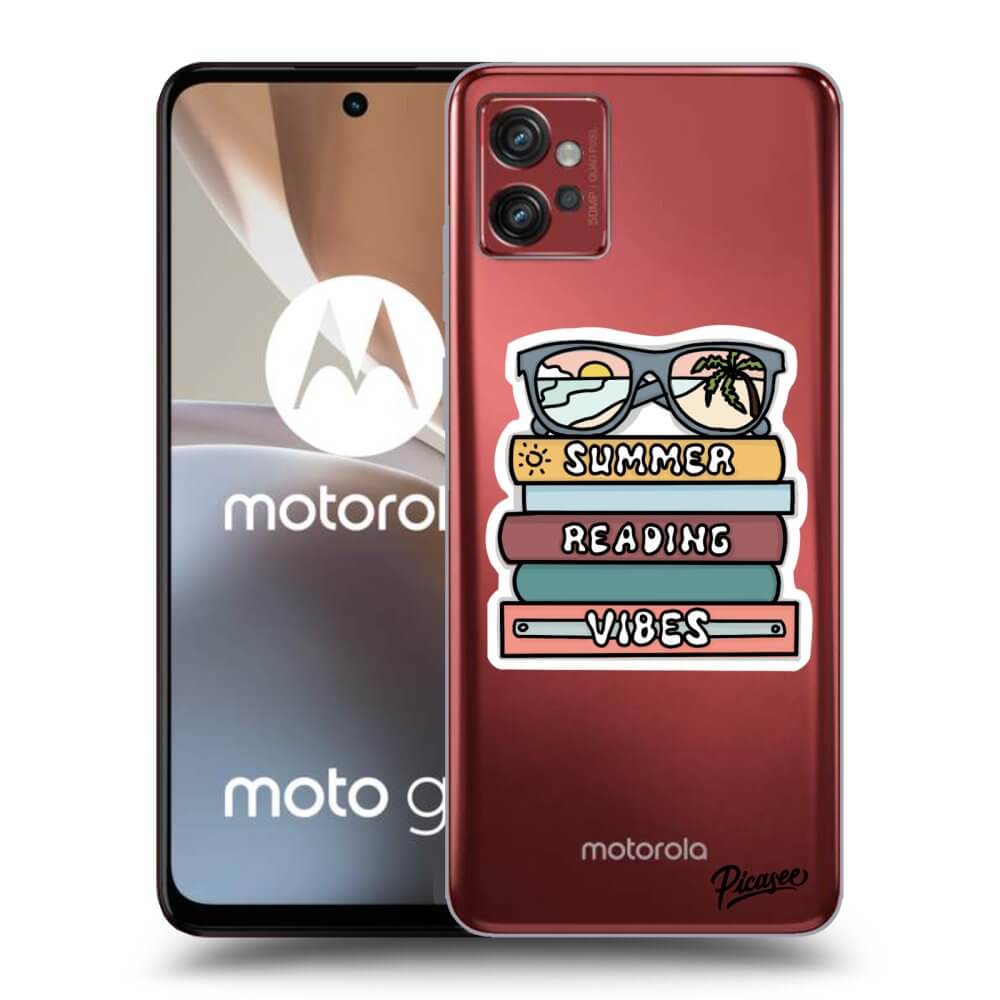 Picasee silikonski črni ovitek za Motorola Moto G32 - Summer reading vibes