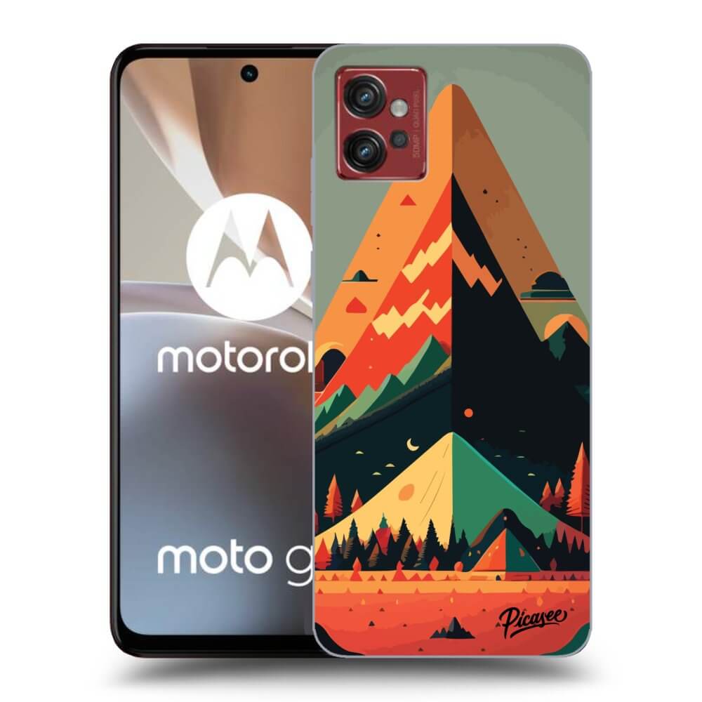 Picasee silikonski črni ovitek za Motorola Moto G32 - Oregon