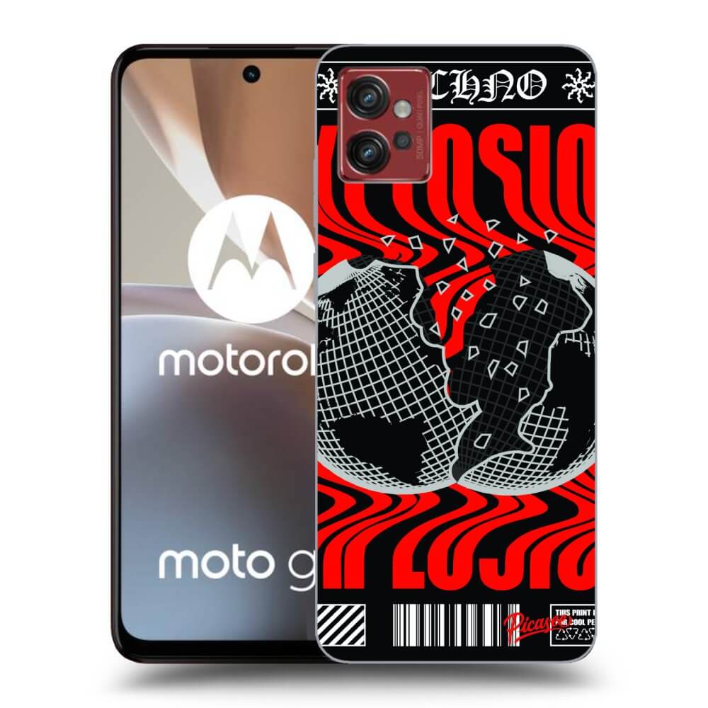 Picasee silikonski črni ovitek za Motorola Moto G32 - EXPLOSION