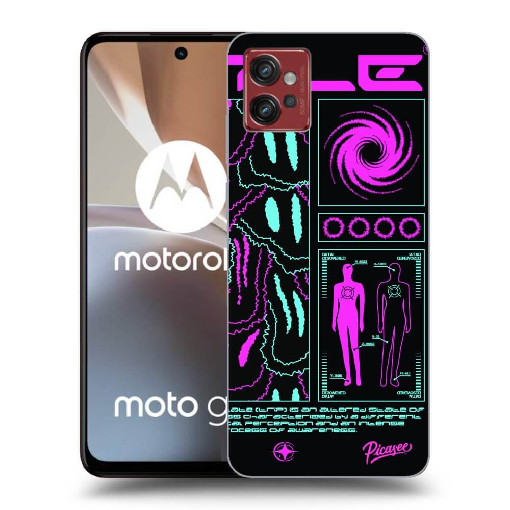 Picasee silikonski črni ovitek za Motorola Moto G32 - HYPE SMILE