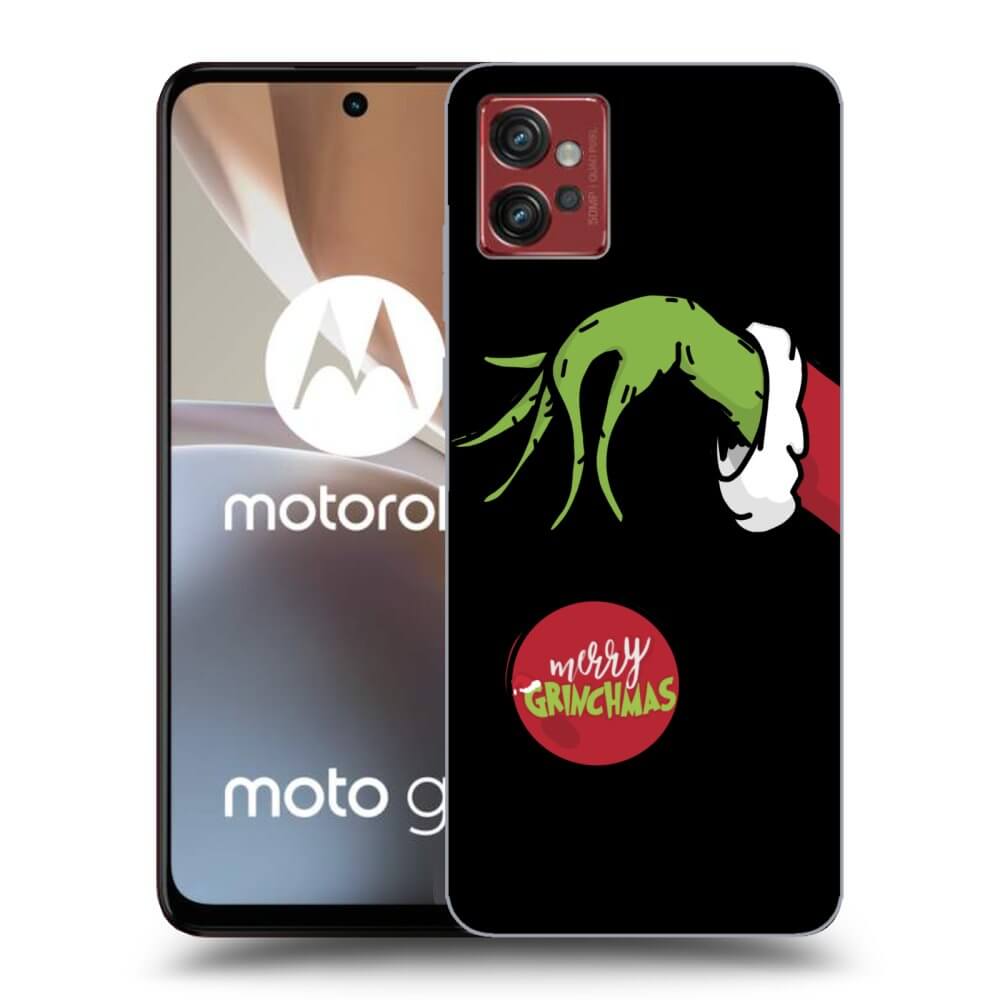 Picasee silikonski črni ovitek za Motorola Moto G32 - Grinch
