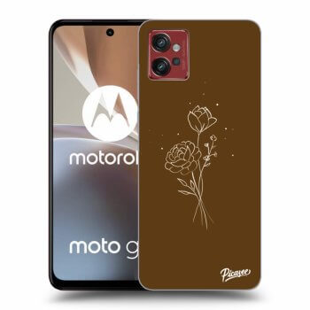 Ovitek za Motorola Moto G32 - Brown flowers