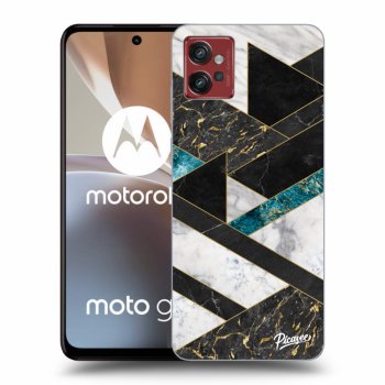 Picasee silikonski črni ovitek za Motorola Moto G32 - Dark geometry