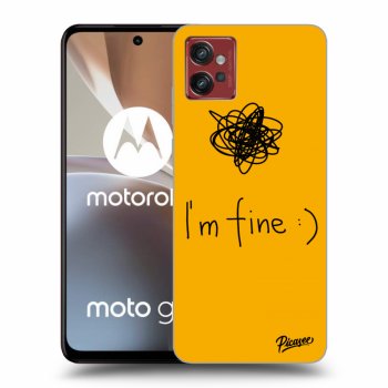Picasee silikonski črni ovitek za Motorola Moto G32 - I am fine