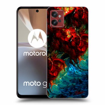 Picasee silikonski črni ovitek za Motorola Moto G32 - Universe