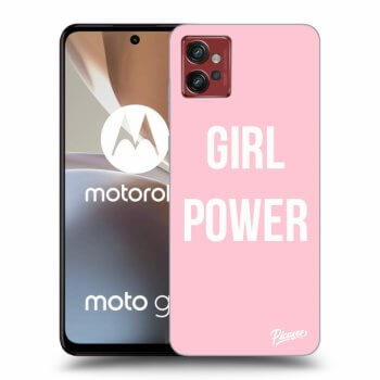Picasee silikonski črni ovitek za Motorola Moto G32 - Girl power