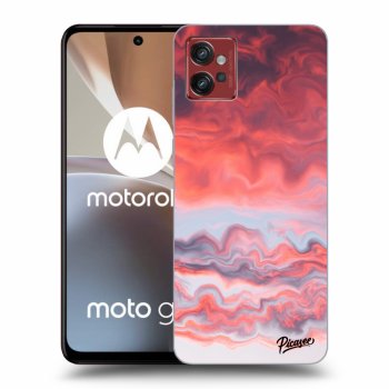 Picasee silikonski črni ovitek za Motorola Moto G32 - Sunset