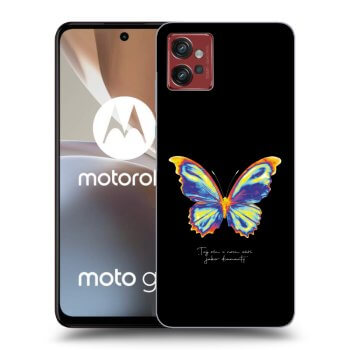 Picasee silikonski prozorni ovitek za Motorola Moto G32 - Diamanty Black