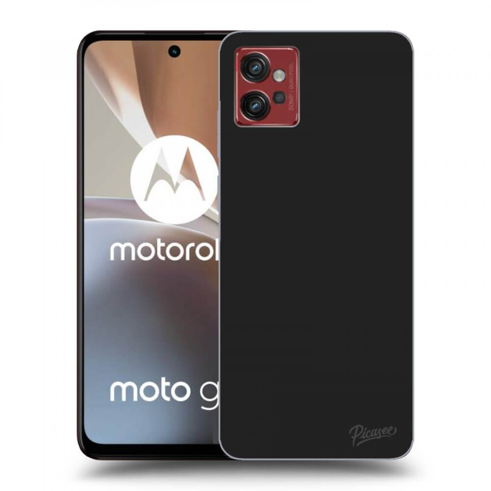 Picasee silikonski črni ovitek za Motorola Moto G32 - Clear