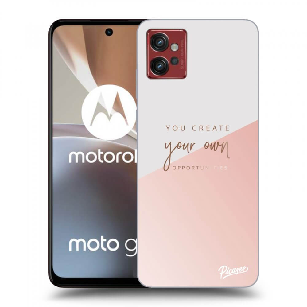 Picasee silikonski črni ovitek za Motorola Moto G32 - You create your own opportunities