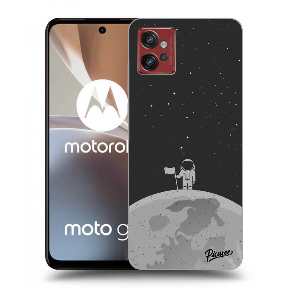 Picasee silikonski črni ovitek za Motorola Moto G32 - Astronaut