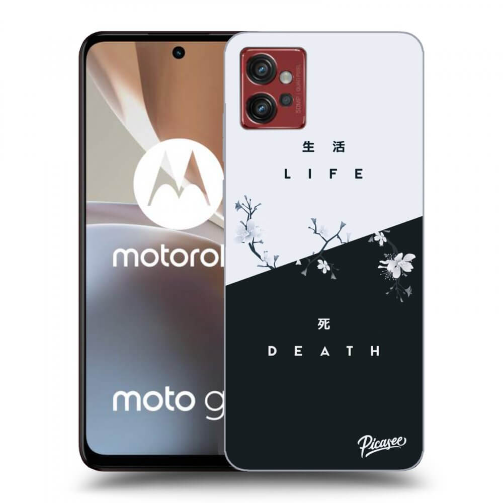 Picasee silikonski črni ovitek za Motorola Moto G32 - Life - Death