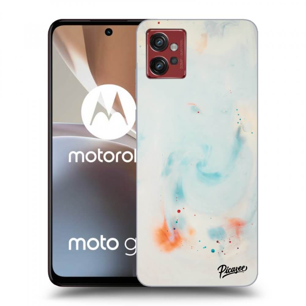 Picasee silikonski črni ovitek za Motorola Moto G32 - Splash
