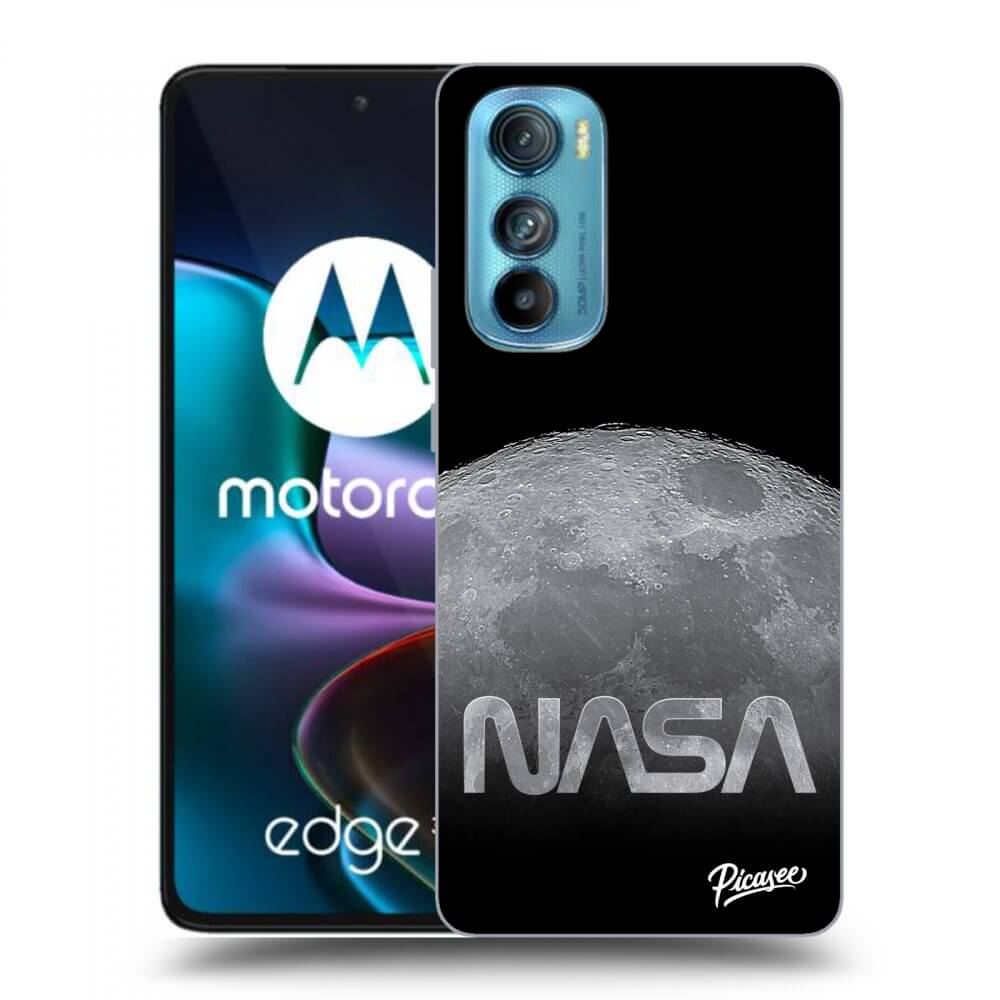 Picasee silikonski črni ovitek za Motorola Edge 30 - Moon Cut