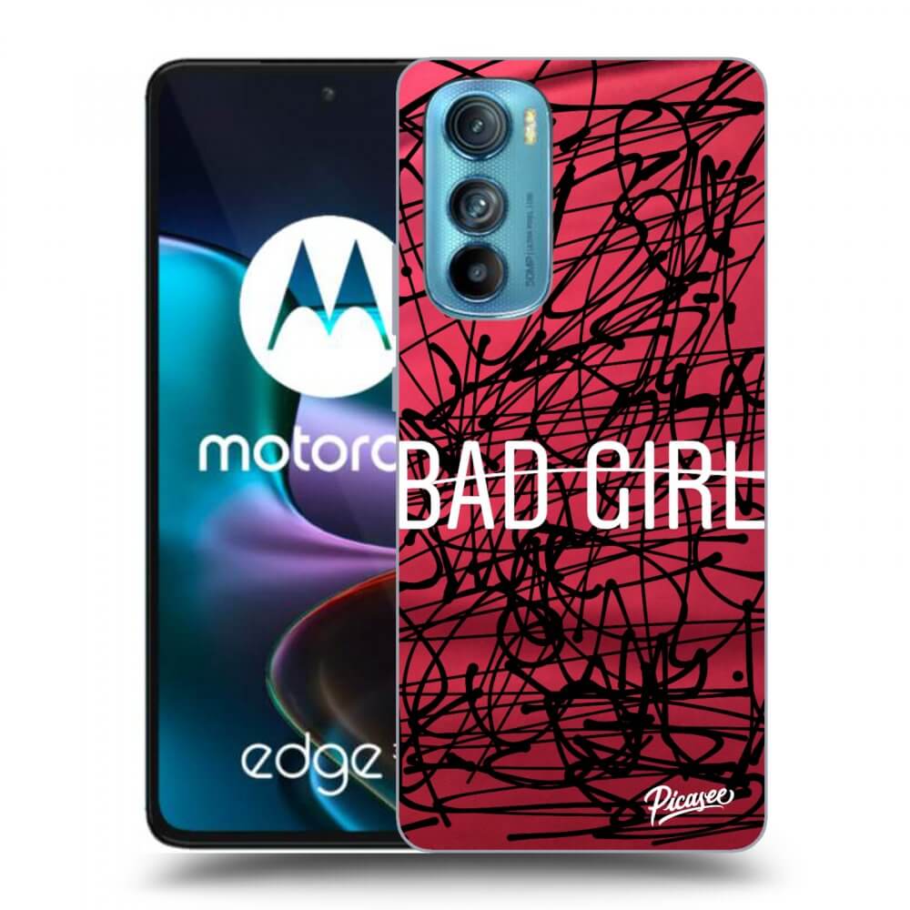 Picasee silikonski črni ovitek za Motorola Edge 30 - Bad girl