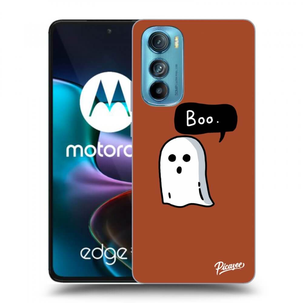 Picasee silikonski črni ovitek za Motorola Edge 30 - Boo