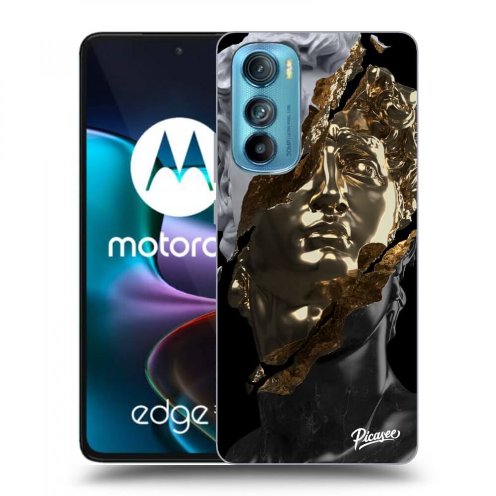 Picasee silikonski črni ovitek za Motorola Edge 30 - Trigger