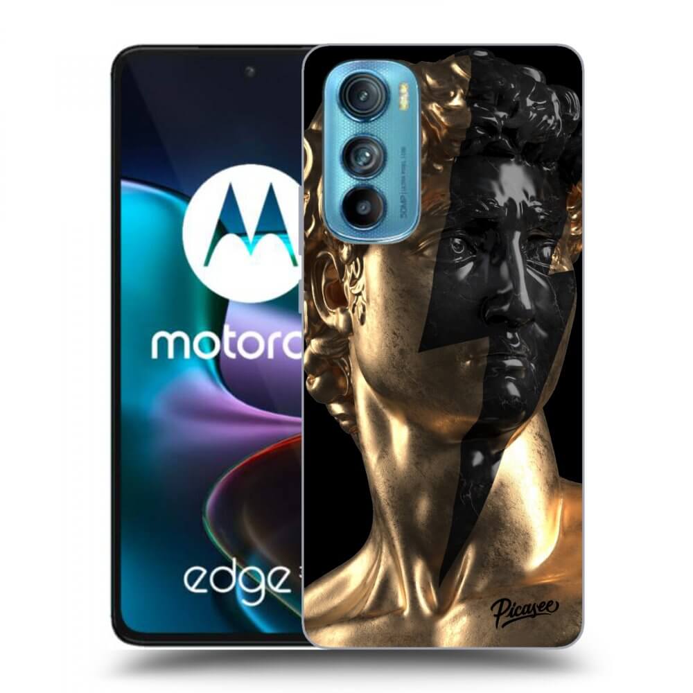 Picasee silikonski črni ovitek za Motorola Edge 30 - Wildfire - Gold