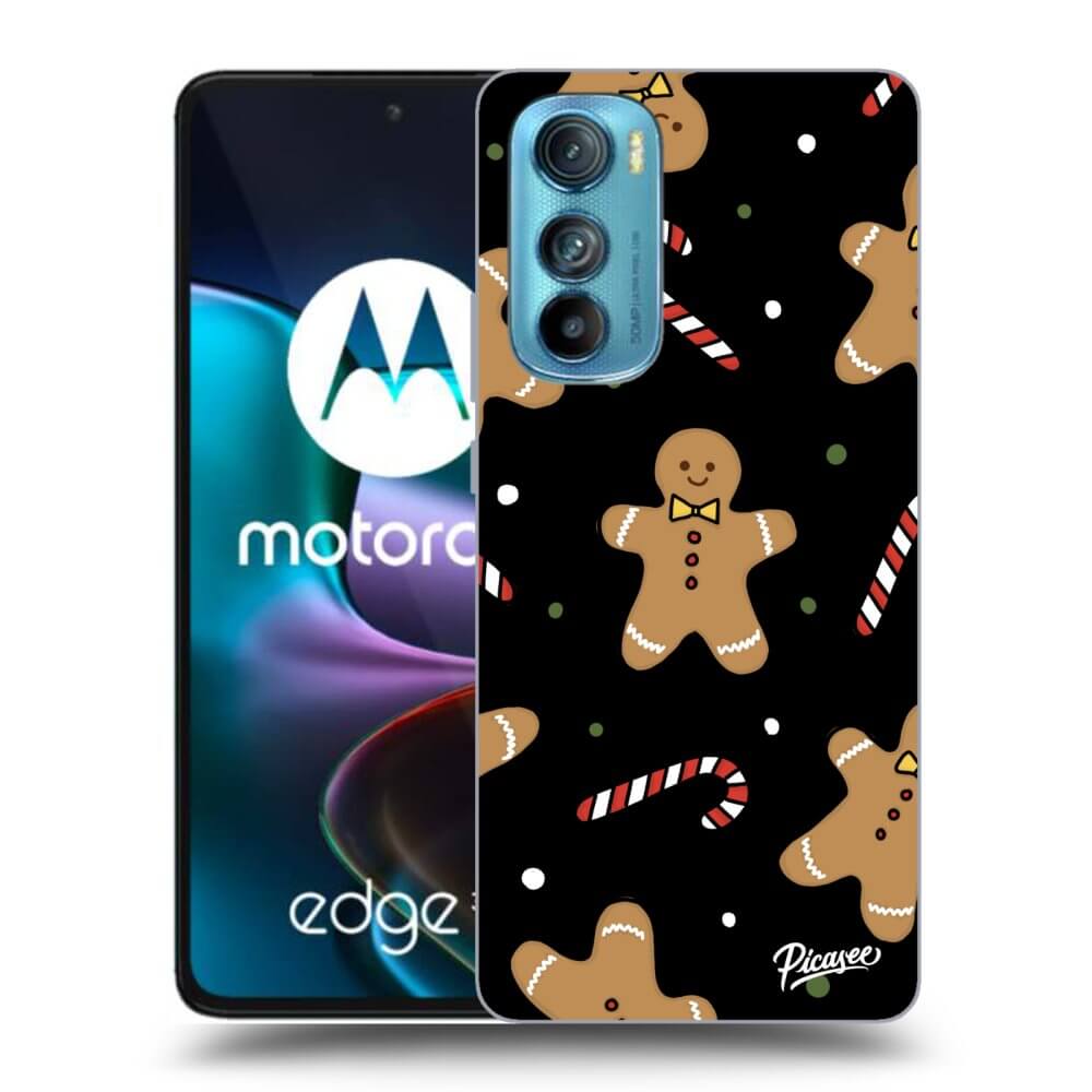 Picasee silikonski črni ovitek za Motorola Edge 30 - Gingerbread