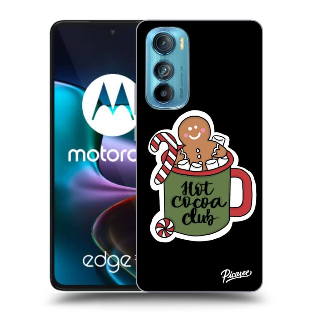 Picasee silikonski črni ovitek za Motorola Edge 30 - Hot Cocoa Club